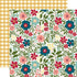 Farmer's Market Collection Gather Floral 12 x 12 Double-Sided Scrapbook Paper by Echo Park Paper - Scrapbook Supply Companies
