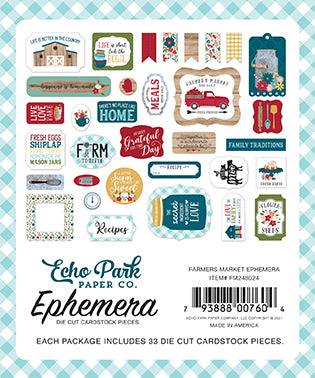 Farmer's Market Collection 5 x 5 Scrapbook Ephemera Die Cuts by Echo Park Paper - Scrapbook Supply Companies