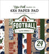 Football Collection 6 x 6 Paper Pad by Echo Park Paper - 24 Double-Sided Papers - Scrapbook Supply Companies