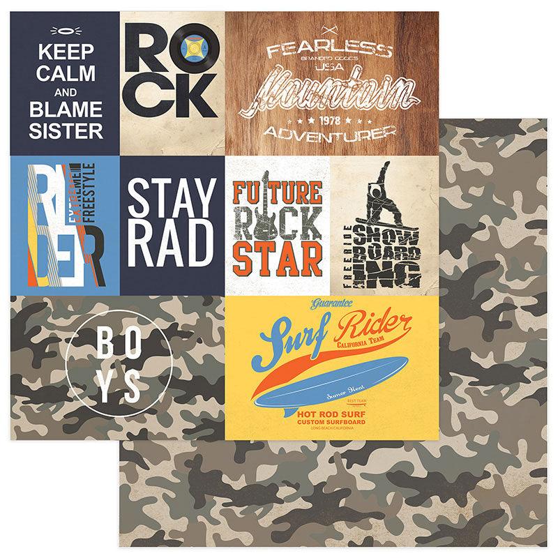 Freestyle Collection Alley Oop 12 x 12 Double-Sided Scrapbook Paper by Photo Play Paper