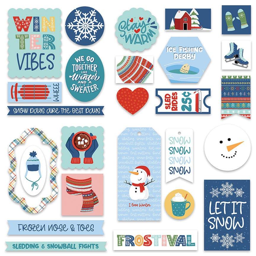 Frostival Collection 5 x 5 Die Cut Scrapbook Embellishments by Photo Play Paper - Scrapbook Supply Companies