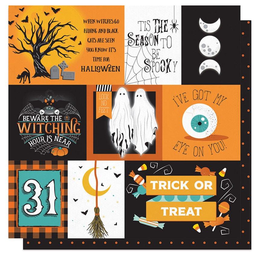 Fright Night Collection Witchy Hour 12 x 12 Double-Sided Scrapbook Paper by Photo Play Paper - Scrapbook Supply Companies