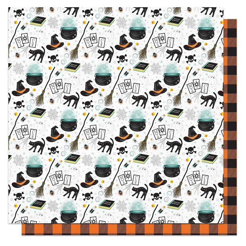 Fright Night Collection Toil & Trouble 12 x 12 Double-Sided Scrapbook Paper by Photo Play Paper