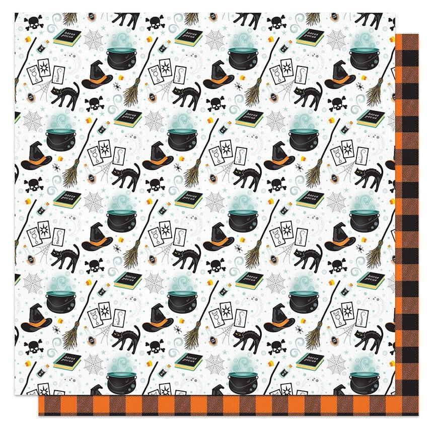 Fright Night Collection Toil & Trouble 12 x 12 Double-Sided Scrapbook Paper by Photo Play Paper - Scrapbook Supply Companies