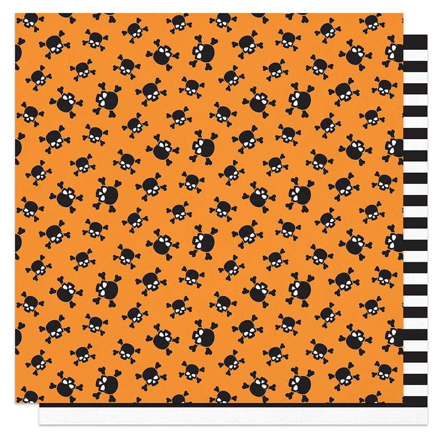 Fright Night Collection Skulls & Crossbones 12 x 12 Double-Sided Scrapbook Paper by Photo Play Paper