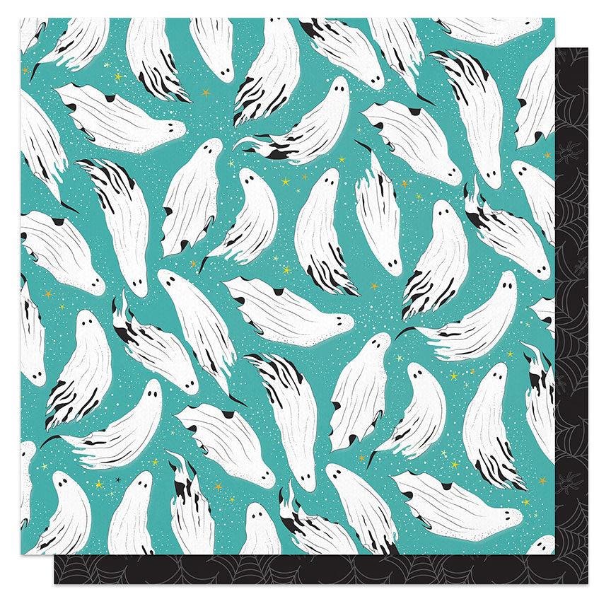 Fright Night Collection Ghost Stories 12 x 12 Double-Sided Scrapbook Paper by Photo Play Paper