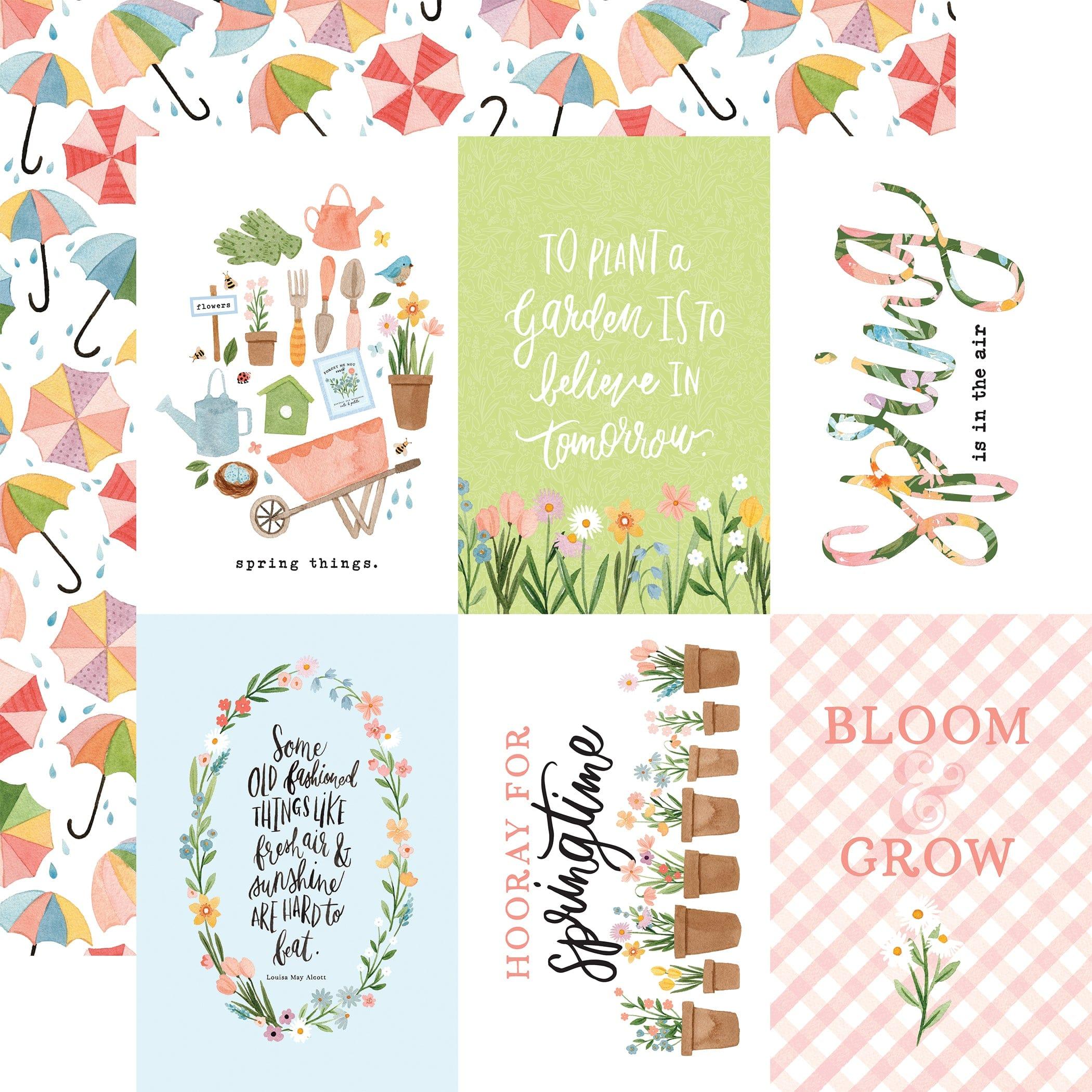 My Favorite Spring Collection 12 x 12 Double-Sided Scrapbook Paper Kit & Sticker Sheet by Echo Park Paper - 13 Pieces - Scrapbook Supply Companies