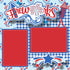 Fireworks (2) - 12 x 12 Premade, Printed Scrapbook Pages by SSC Designs - Scrapbook Supply Companies