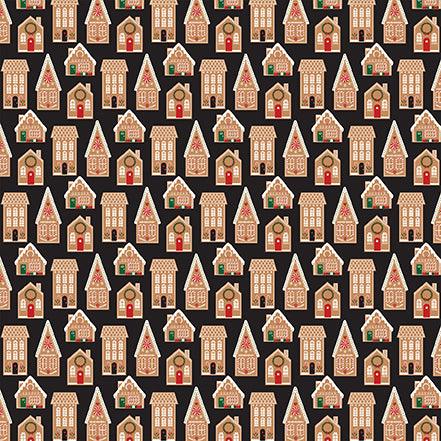 A Gingerbread Christmas Collection Houses 12 x 12 Double-Sided Scrapbook Paper by Echo Park Paper - Scrapbook Supply Companies