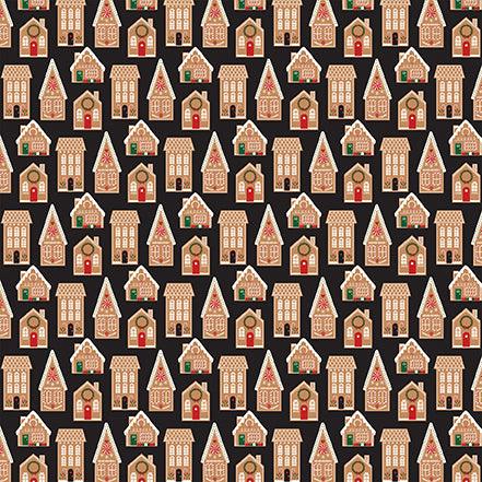A Gingerbread Christmas Collection Houses 12 x 12 Double-Sided Scrapbook Paper by Echo Park Paper - Scrapbook Supply Companies