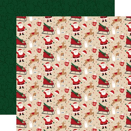 A Gingerbread Christmas Collection Cookies for Santa 12 x 12 Double-Sided Scrapbook Paper by Echo Park Paper - Scrapbook Supply Companies