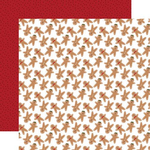 A Gingerbread Christmas Collection Gingerbread 12 x 12 Double-Sided Scrapbook Paper by Echo Park Paper - Scrapbook Supply Companies