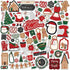 A Gingerbread Christmas Collection 12 x 12 Scrapbook Sticker Sheet by Echo Park Paper - Scrapbook Supply Companies