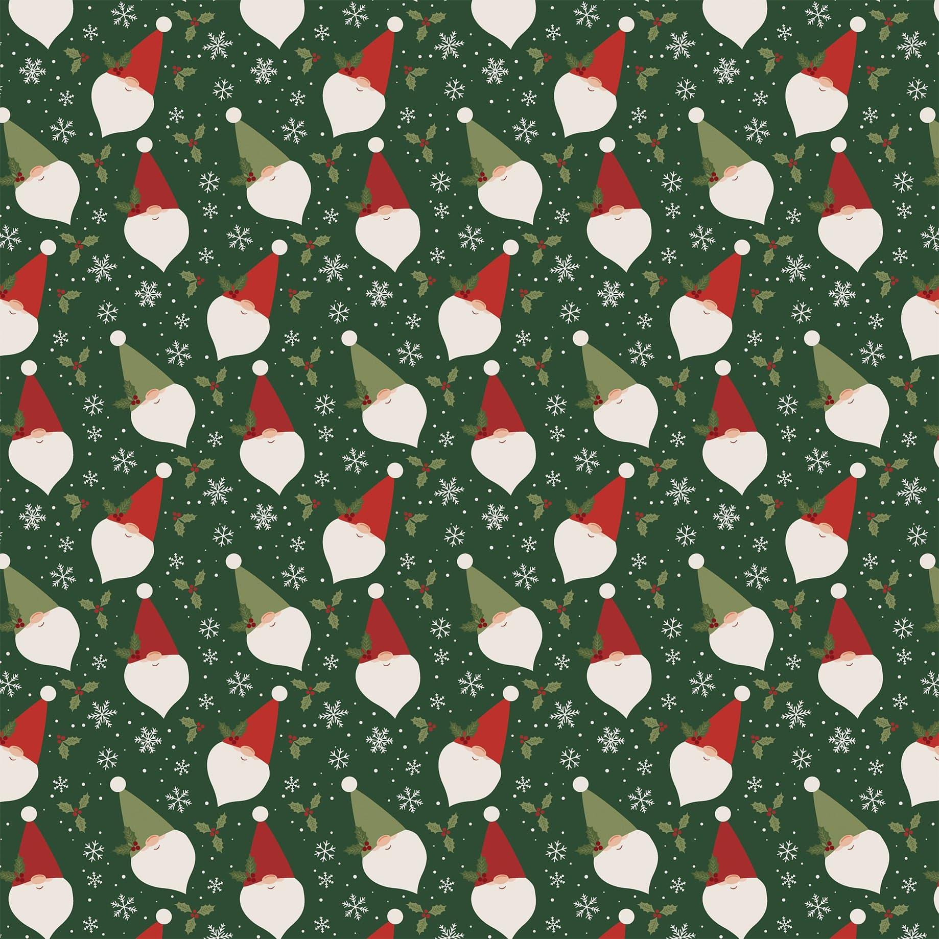 Gnome For Christmas Collection 4x6 Journaling Cards 12 x 12 Double-Sided Scrapbook Paper by Echo Park Paper - Scrapbook Supply Companies
