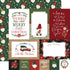 Gnome For Christmas Collection 4x6 Journaling Cards 12 x 12 Double-Sided Scrapbook Paper by Echo Park Paper - Scrapbook Supply Companies