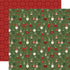 Gnome For Christmas Collection Deck The Halls 12 x 12 Double-Sided Scrapbook Paper by Echo Park Paper