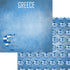 Greece Collection Flag of Greece 12 x 12 Double-Sided Scrapbook Paper by SSC Designs