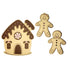 Gingerbread House & Couple 6.5 x 7 Laser Cut Scrapbook Embellishment by SSC Laser Designs-