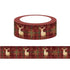 TW Collection Christmas Reindeer Gold Foiled Washi Tape by SSC Designs - 15mm x 30 Feet - Scrapbook Supply Companies