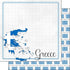 Travel Adventure Collection Greece Border 12 x 12 Double-Sided Scrapbook Paper by Scrapbook Customs - Scrapbook Supply Companies