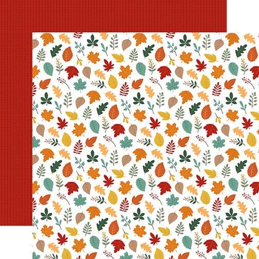 Happy Fall Collection Welcome Fall 12 x 12 Double-Sided Scrapbook Paper by Echo Park Paper - Scrapbook Supply Companies