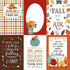 Happy Fall Collection 4 x 6 Journaling Cards 12 x 12 Double-Sided Scrapbook Paper by Echo Park Paper - Scrapbook Supply Companies
