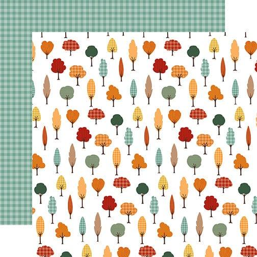 Happy Fall Collection Fall Forest 12 x 12 Double-Sided Scrapbook Paper by Echo Park Paper - Scrapbook Supply Companies