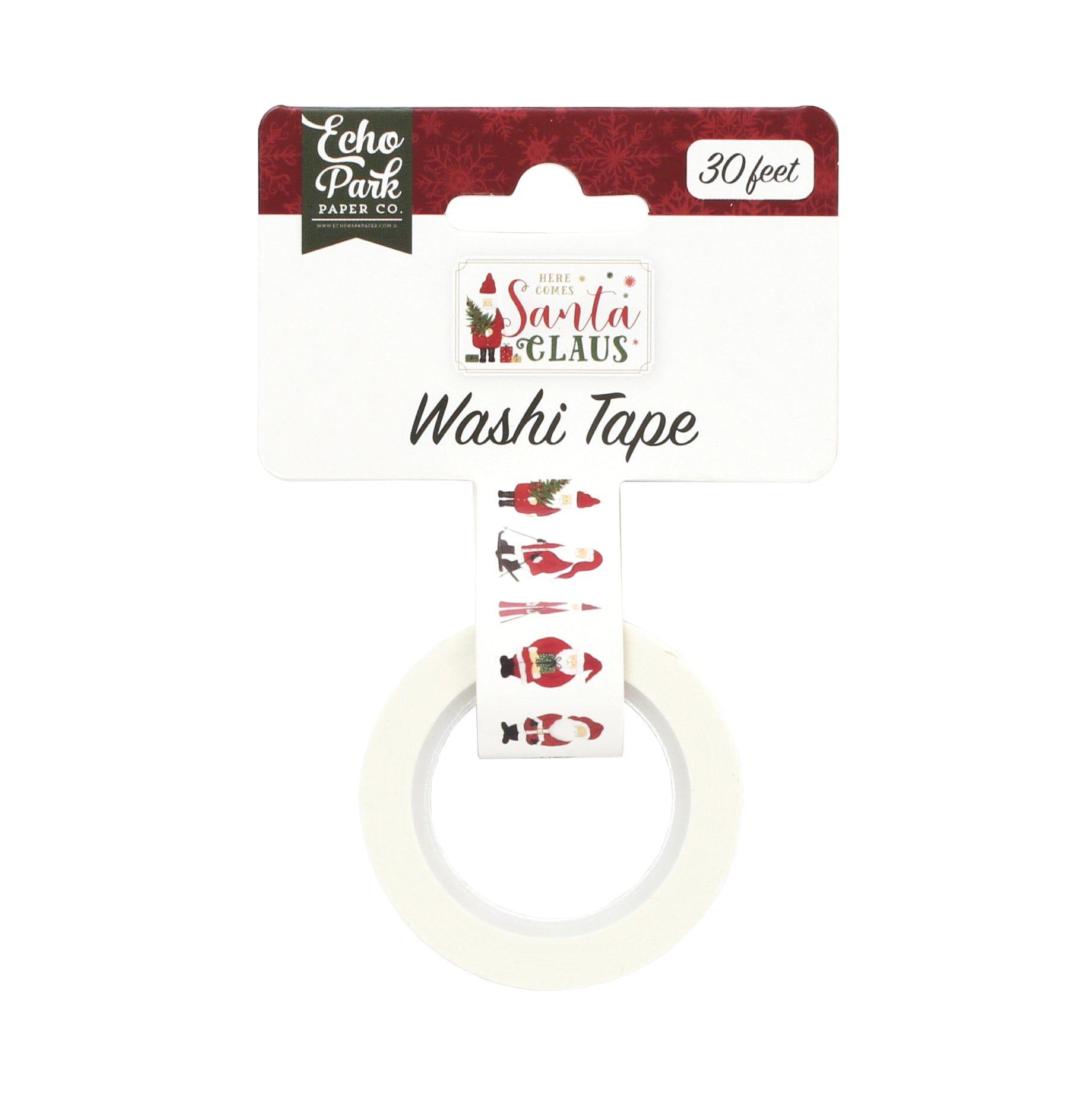 Here Comes Santa Claus Collection Santa Claus Washi Tape by Echo Park Paper - 30 Feet - Scrapbook Supply Companies