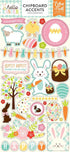 Hello Easter Collection 6 x 12 Chipboard Accents Scrapbook Embellishments by Echo Park Paper - Scrapbook Supply Companies