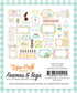 Hello Easter Collection 5 x 5 Frames & Tags Die Cut Scrapbook Embellishments by Echo Park Paper - Scrapbook Supply Companies