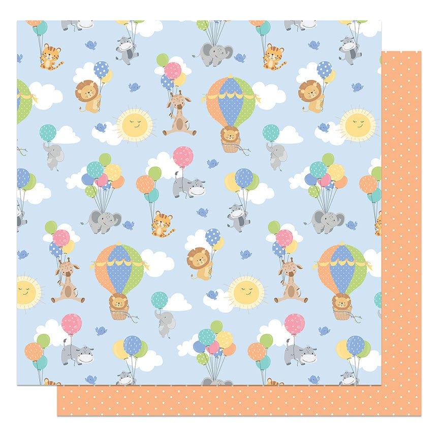 Hush Little Baby Collection Fly Away 12 x 12 Double-Sided Scrapbook Paper by Photo Play Paper - Scrapbook Supply Companies