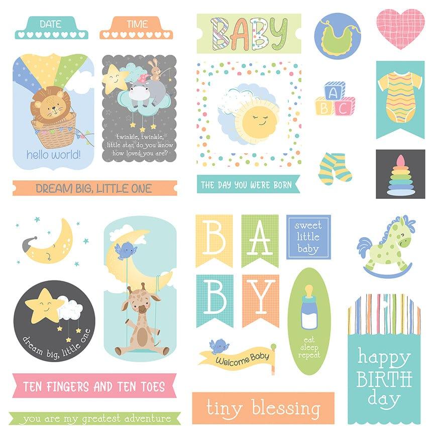 Hush Little Baby Collection 5 x 5 Cardstock Ephemera Scrapbook Embellishments by Photo Play Paper - Scrapbook Supply Companies