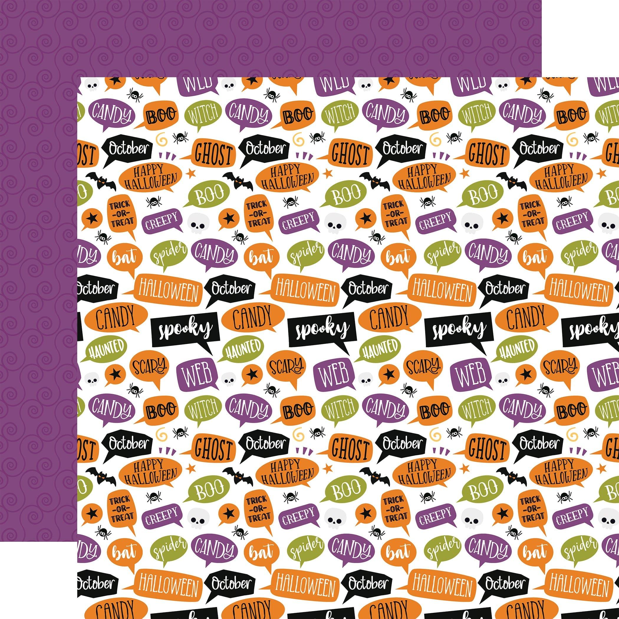Halloween Magic Collection Spooky Scary 12 x 12 Double-Sided Scrapbook Paper by Echo Park Paper