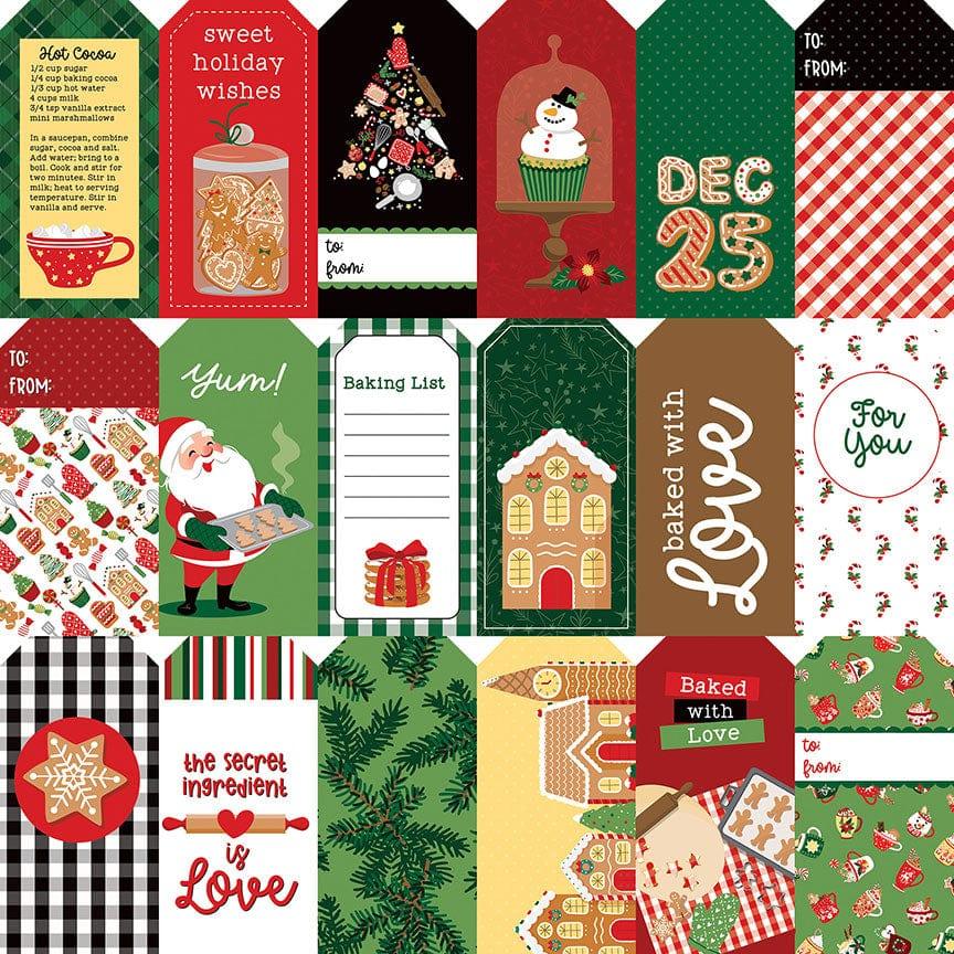 Homemade Holidays Collection Holiday Tags 12 x 12 Double-Sided Scrapbook Paper by Photo Play Paper - Scrapbook Supply Companies