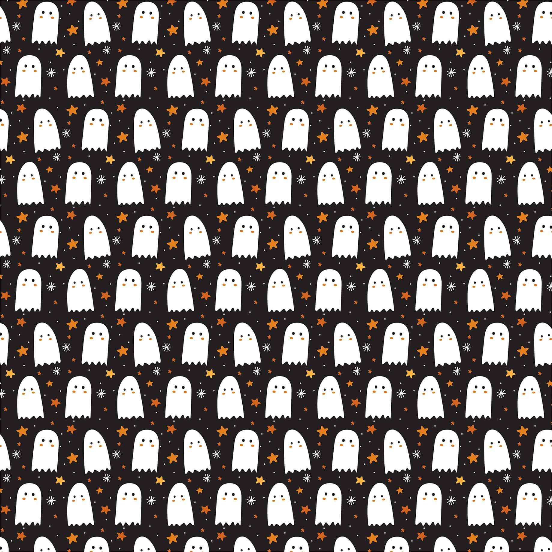 Halloween Party Collection Hey Boo 12 x 12 Double-Sided Scrapbook Paper by Echo Park Paper - Scrapbook Supply Companies