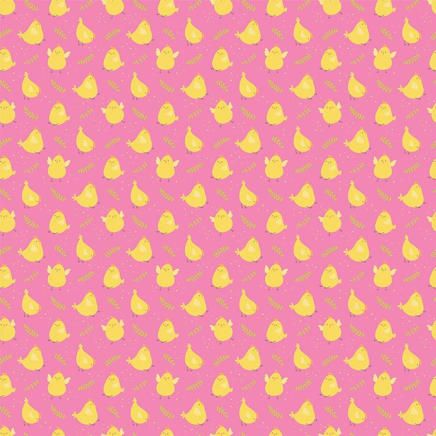 Hop To It Collection Just Hatched 12 x 12 Double-Sided Scrapbook Paper by Photo Play Paper - Scrapbook Supply Companies