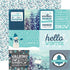 Hello Winter 13-Piece Collection Kit by Echo Park Paper-12 Papers, 1 Sticker - Scrapbook Supply Companies