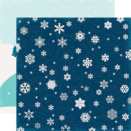 Hello Winter 13-Piece Collection Kit by Echo Park Paper-12 Papers, 1 Sticker - Scrapbook Supply Companies