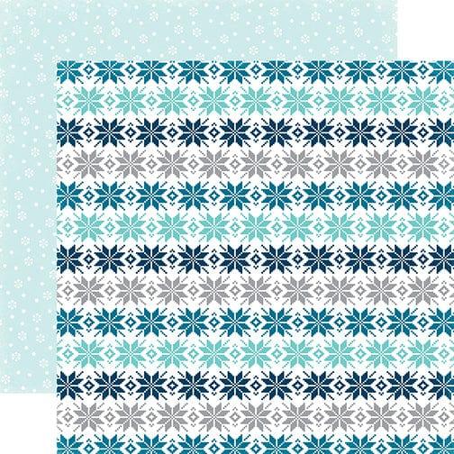 Hello Winter 13-Piece Collection Kit by Echo Park Paper-12 Papers, 1 Sticker - Scrapbook Supply Companies