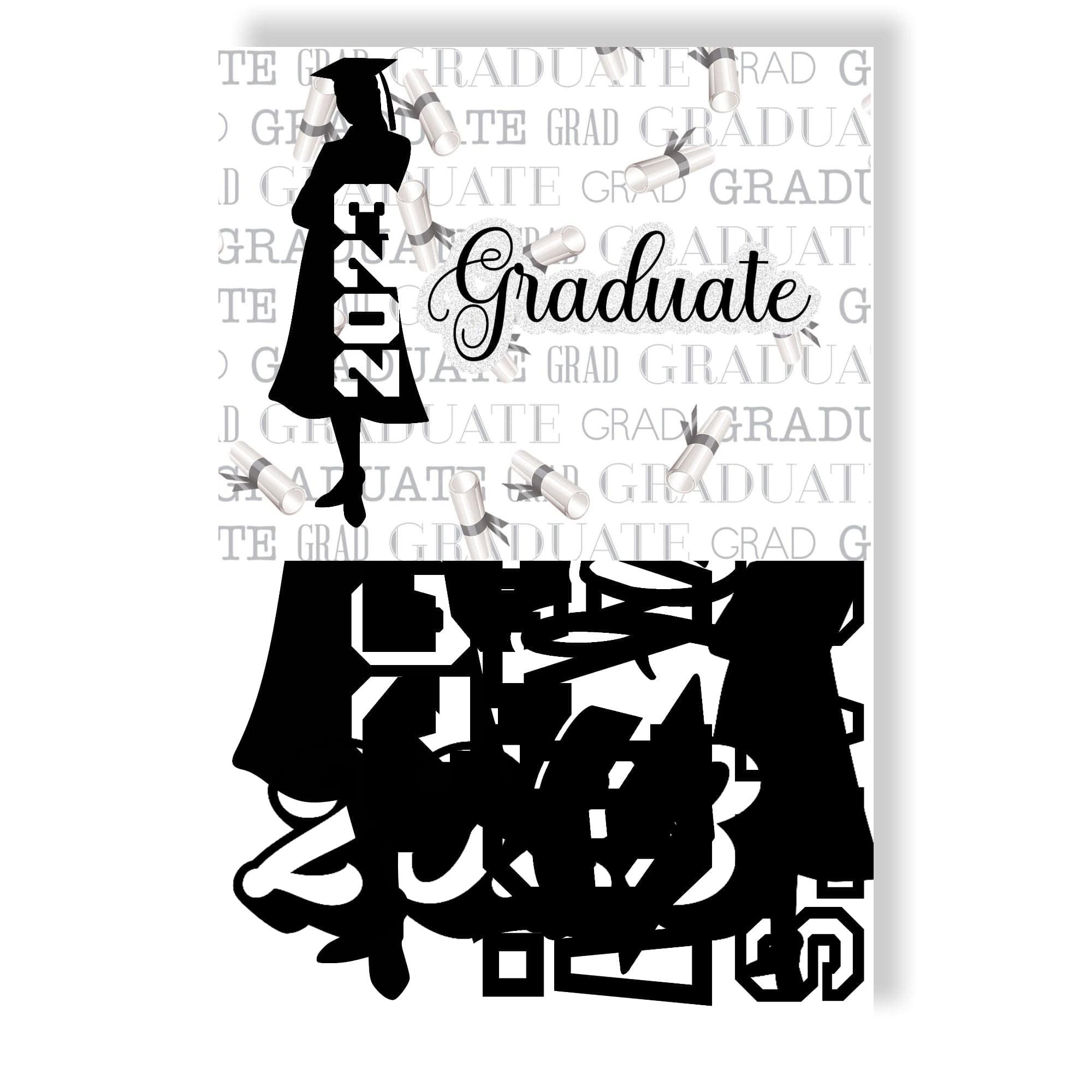 Graduate Collection She Did It Scrapbook Laser Cut Embellishments by SSC Designs