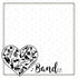 Musical Note Collection Band Instruments In Heart 12 x 12 Double-Sided Scrapbook Paper By Scrapbook Customs - Scrapbook Supply Companies