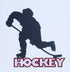 Hockey Player 5 x 6 Laser Cut Scrapbook Embellishment by SSC Laser Designs