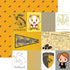 Harry Potter Collection Hufflepuff House 12 x 12 Double-Sided Scrapbook Paper by Paper House Productions - Scrapbook Supply Companies