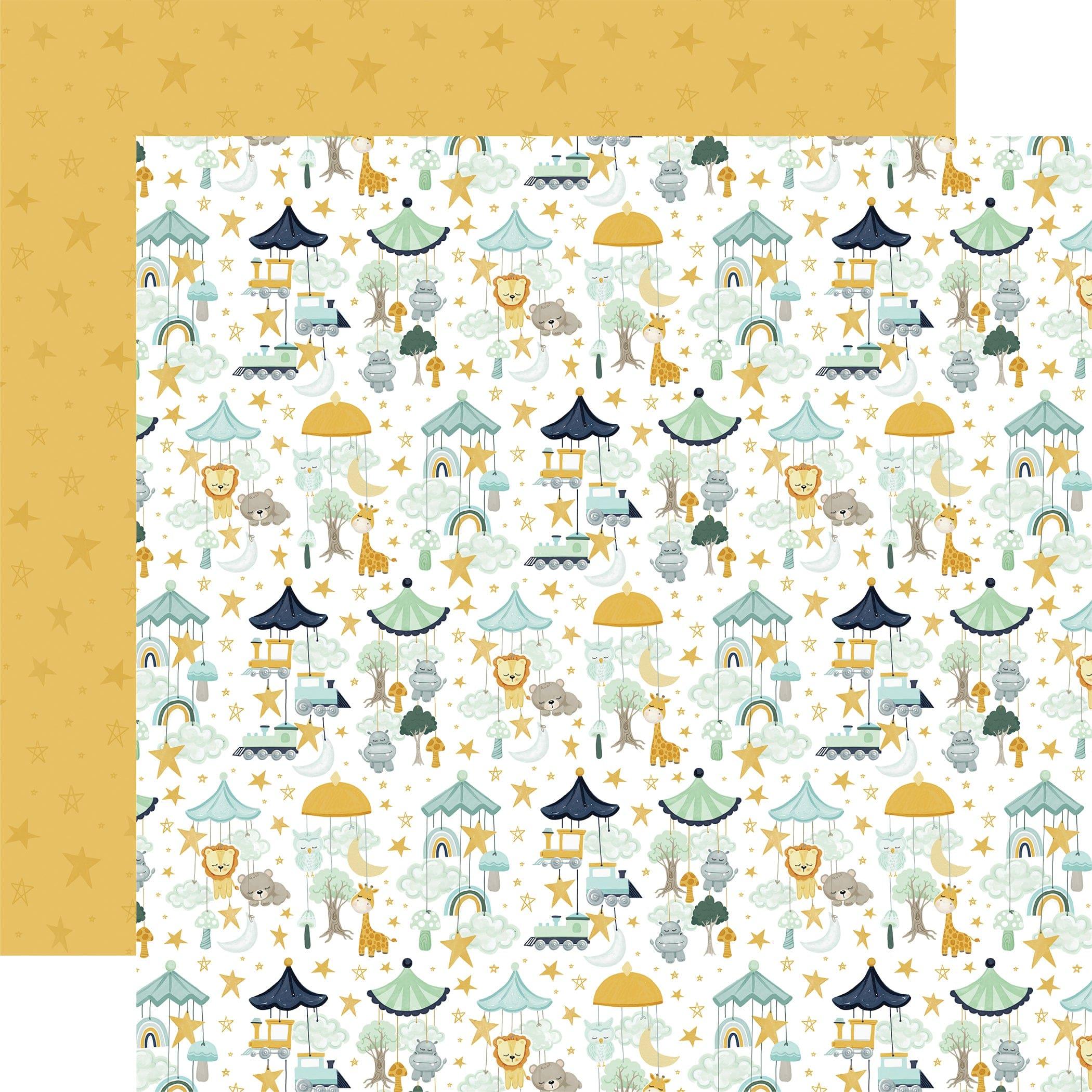 It's A Boy Collection Many Mobiles 12 x 12 Double-Sided Scrapbook Paper by Echo Park Paper - Scrapbook Supply Companies