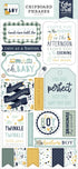 It's A Boy Collection 6 x 12 Scrapbook Chipboard Phrases by Echo Park Paper - Scrapbook Supply Companies
