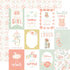 It's A Girl Collection 3x4 Journaling Cards 12 x 12 Double-Sided Scrapbook Paper by Echo Park Paper