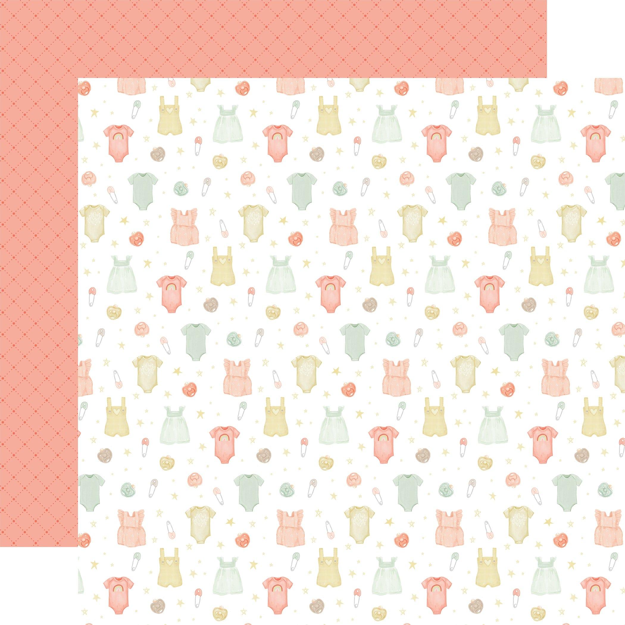 It's a Girl Collection 12 x 12 Double-Sided Scrapbook Paper Kit & Sticker Sheet by Echo Park Paper - 13 Pieces - Scrapbook Supply Companies
