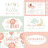 It's A Girl Collection 6 x 4 Journaling Cards 12 x 12 Double-Sided Scrapbook Paper by Echo Park Paper - Scrapbook Supply Companies