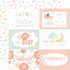 It's A Girl Collection 6x4 Journaling Cards 12 x 12 Double-Sided Scrapbook Paper by Echo Park Paper