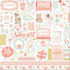 It's a Girl Collection 12 x 12 Double-Sided Scrapbook Paper Kit & Sticker Sheet by Echo Park Paper - 13 Pieces - Scrapbook Supply Companies